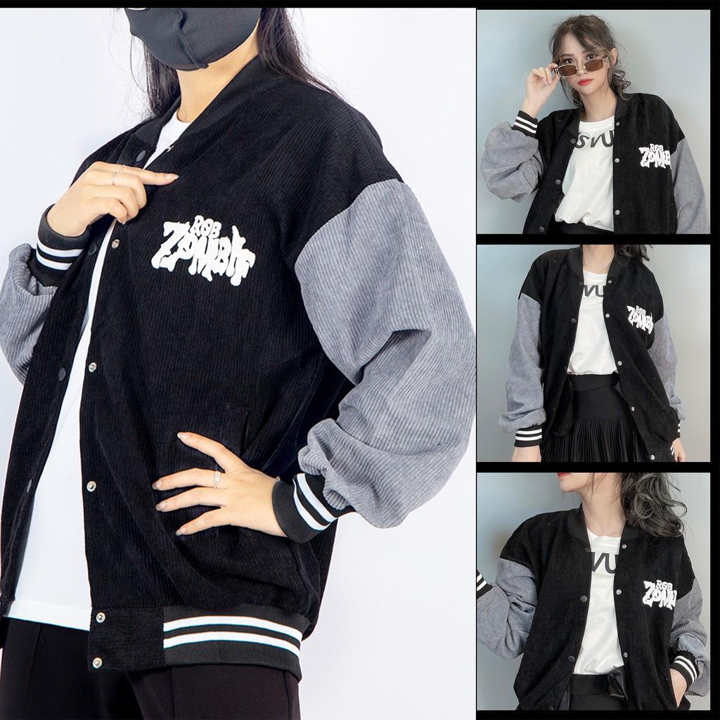 Áo Khoác Bomber Nhung Ulzzang Unisex Các Mẫu Siêu Xinh Chất Đẹp