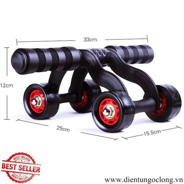 Con Lăn Tập Bụng 4 Bánh Max Sport Tặng Kèm Thảm MS-47