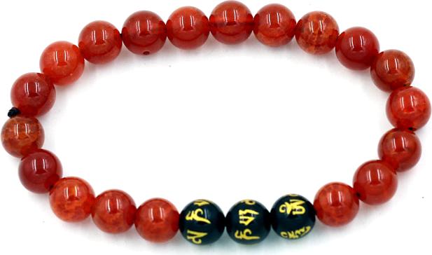 Vòng tay chuỗi hạt vân rồng đỏ 8 ly MSA104
