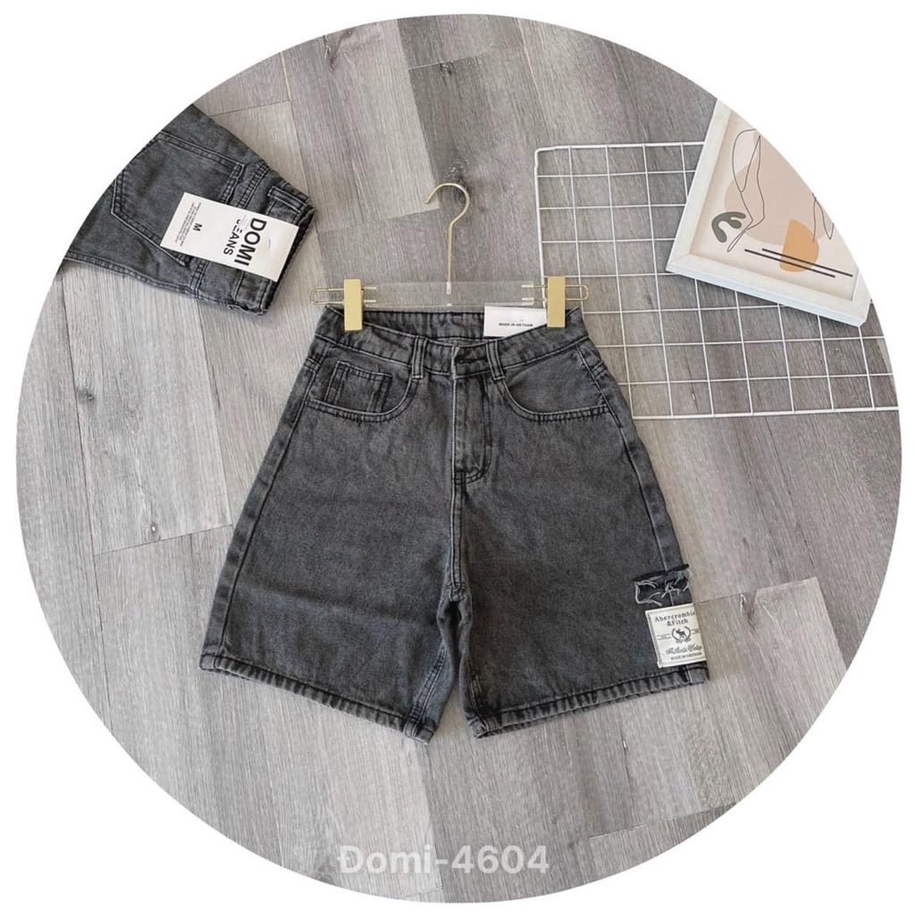 Quần Short Jean Nữ ngố ống rộng lưng cao ulzzang