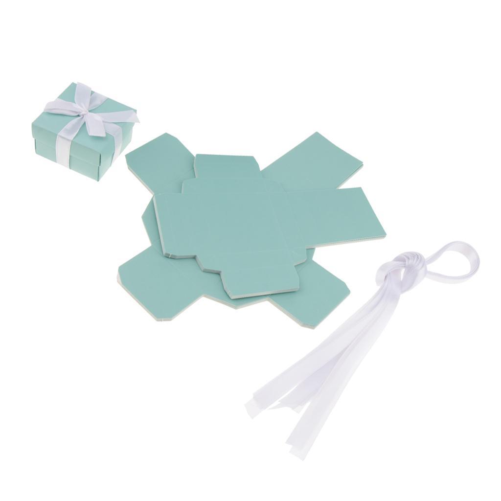 Pieces of 12 Novelty Chocolate Candy Boxes Gift Boxes Ribbon Wedding Birthday
