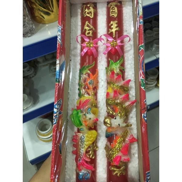 Nến đám cưới long phụng