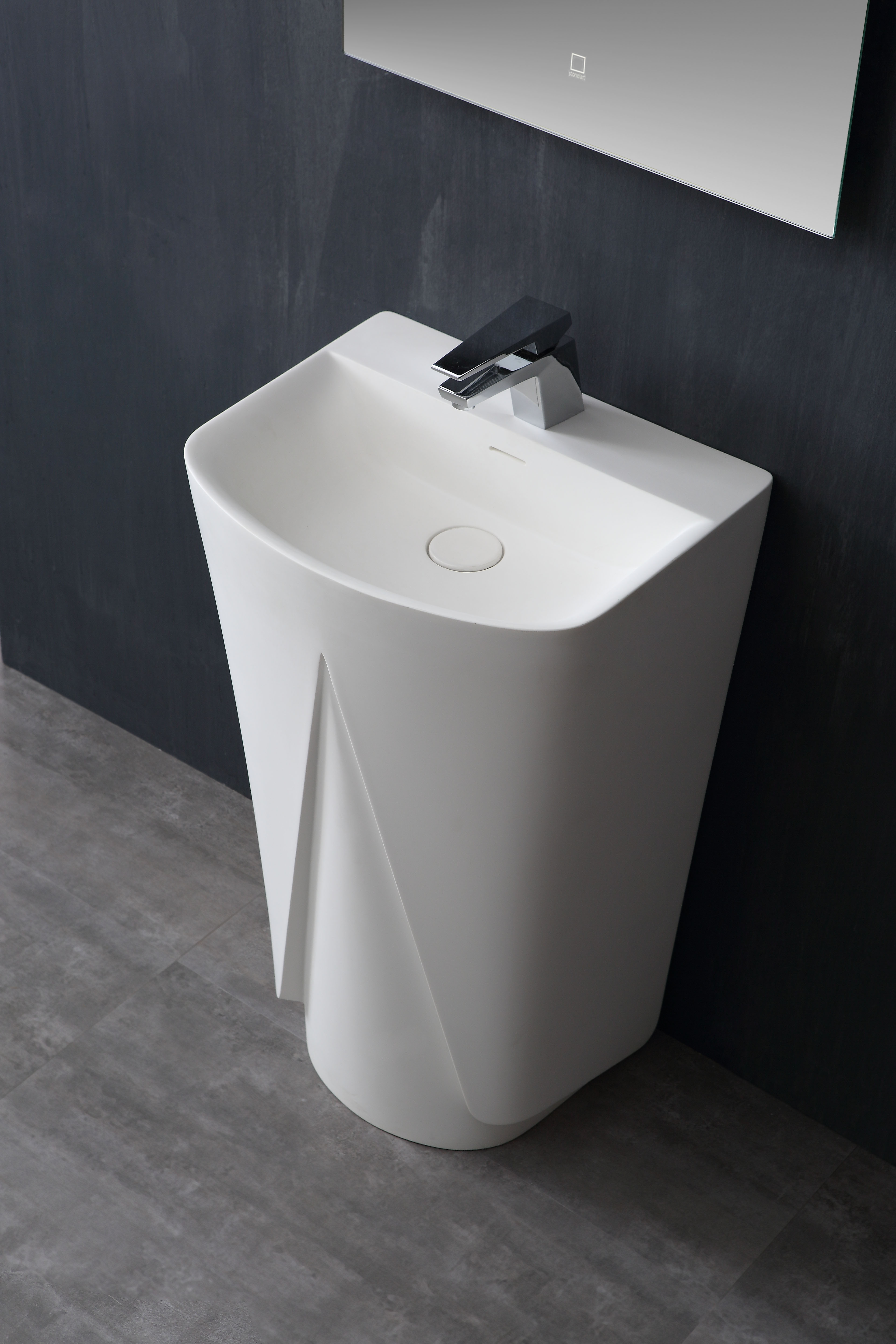 CHẬU LAVABO ĐỨNG SOLIC SURFACE NHẬP KHẨU TEPE PZ501