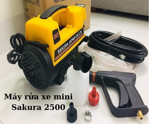 Máy phun xịt rửa áp lực cao sakura- Chính hãng