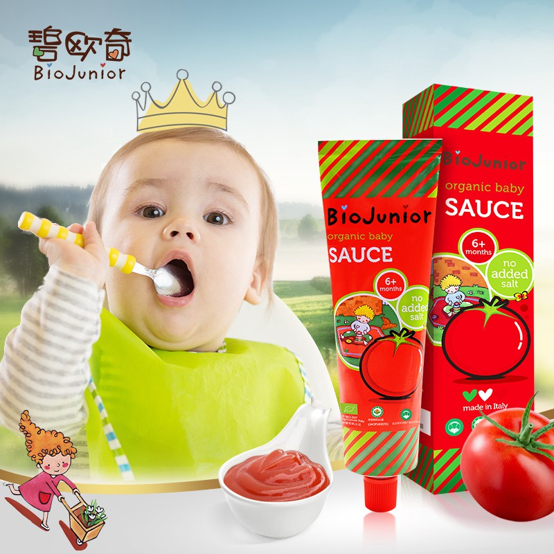 Sốt cà chua hữu cơ cho bé Bio Junior Baby Sauce 150g