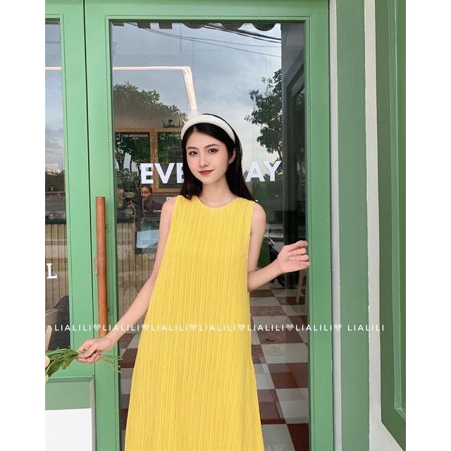 Đầm suông , vải sốp mền có lót lụa thoải mái thích hợp cho mùa hè