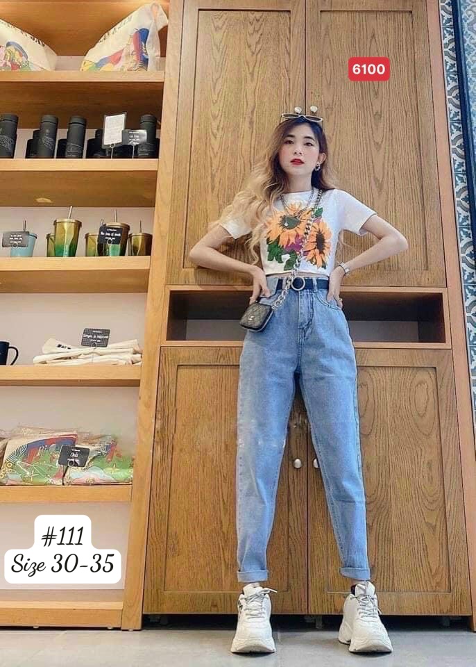 [Có size đại] Quần bò nữ, baggy jean  cao cấp