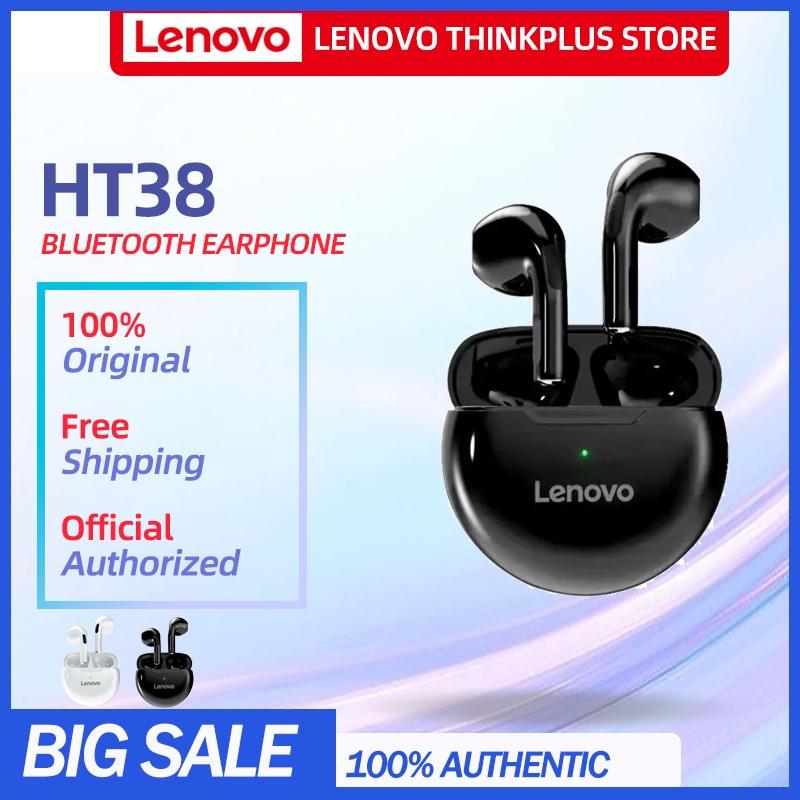 Hình ảnh Tai nghe bluetooth 5.0 không dây LENOVO ht38 âm thanh nổi giảm ồn không thấm nước với micro thời lượng pin siêu dài-Hàng chính hãng