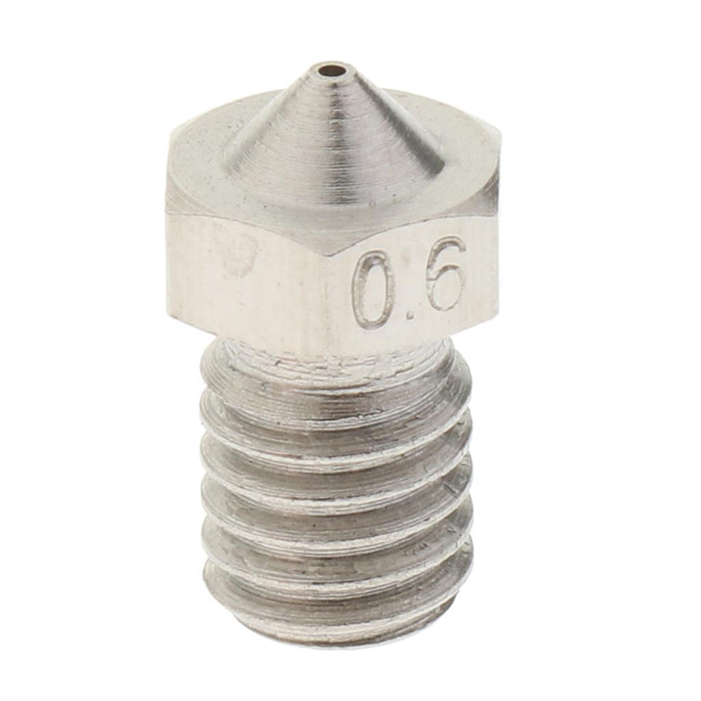 0.6mm Extruder Brass Nozzle Print Head for 1.75mm 3D Printers Accessories