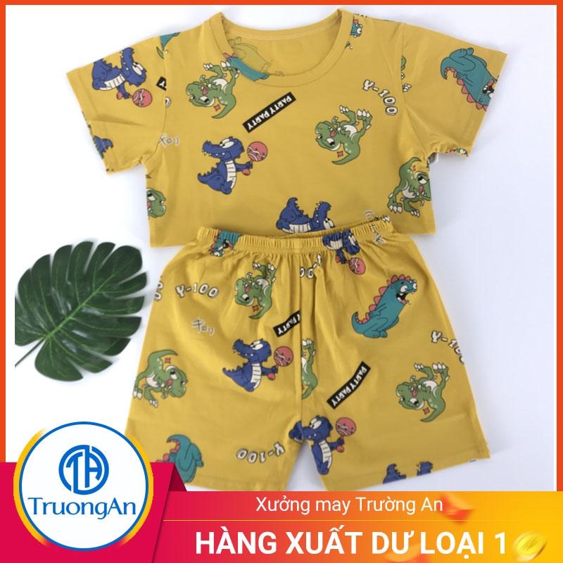 Bộ quần áo trẻ em cotton hình khủng long