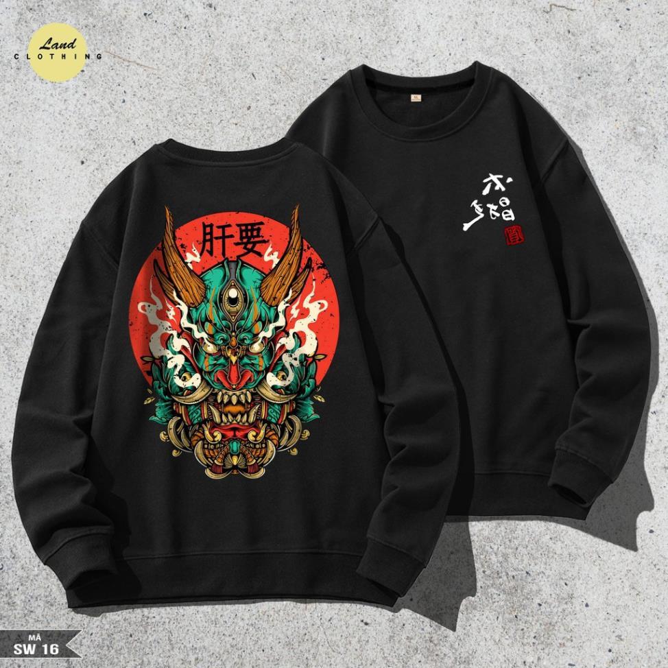 ÁO SWEATER chất NỈ NGOẠI CAO CẤP XỊN " HỌA TIẾT MẶT QUỶ" phong cách , cực ngầu ĐỘC LẠ CÓ BIGSIZE