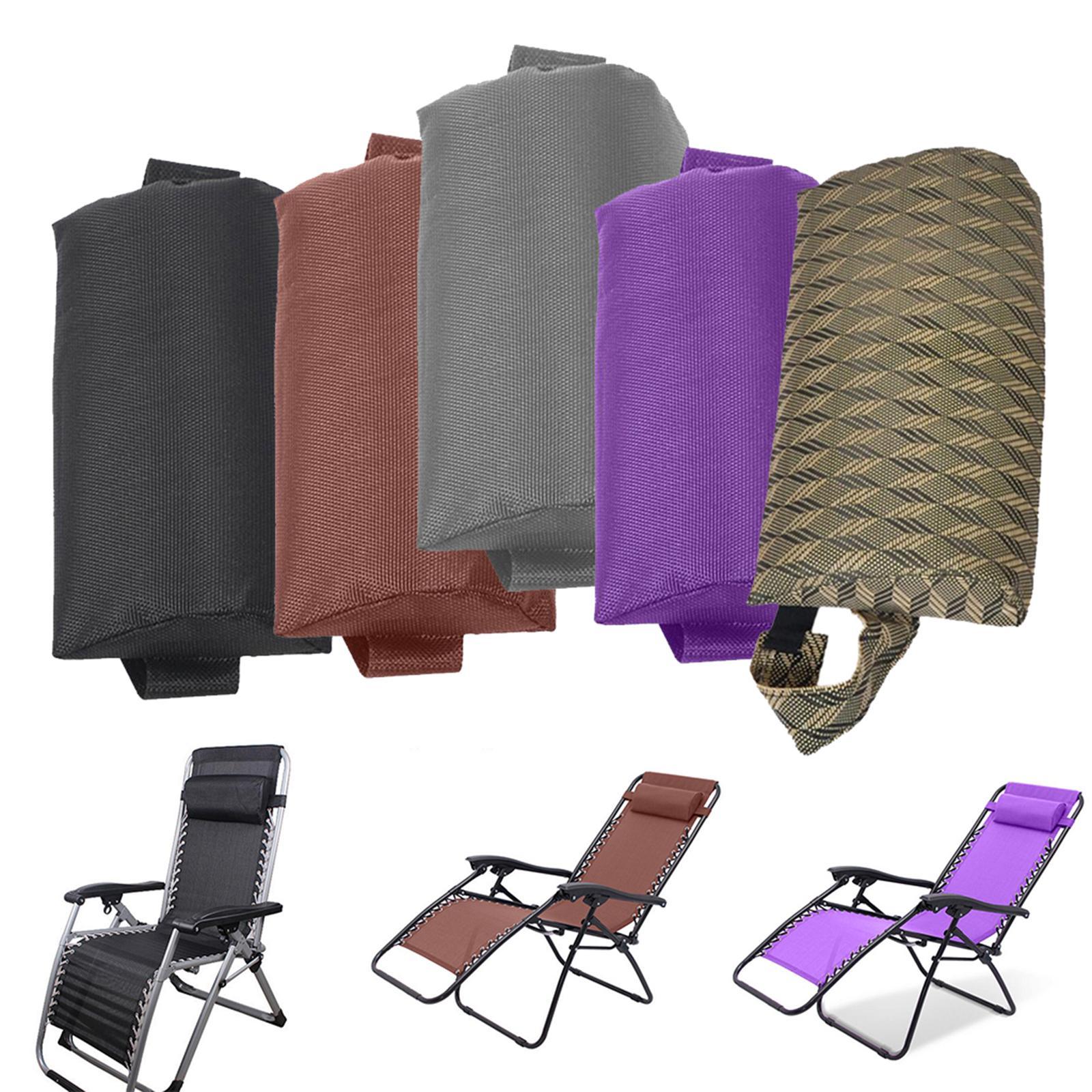 3x Folding Lounge Chair Headrest Head Cushion Pillow for Beach Sun Lounger