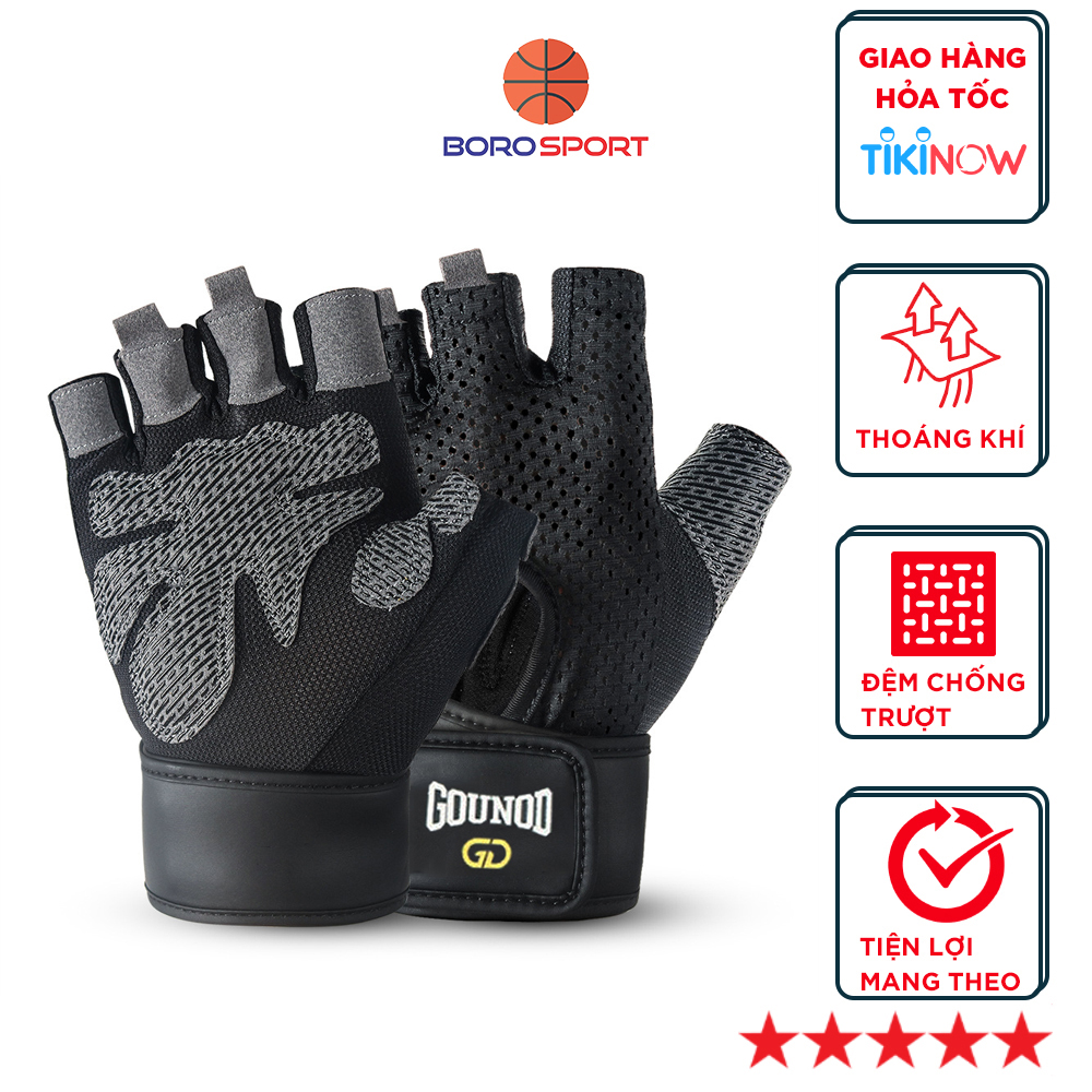 Bao găng tay tập gym kết hợp quấn bảo vệ cổ tay Cleacco J55 – Hàng chính hãng BORO SPORT – L