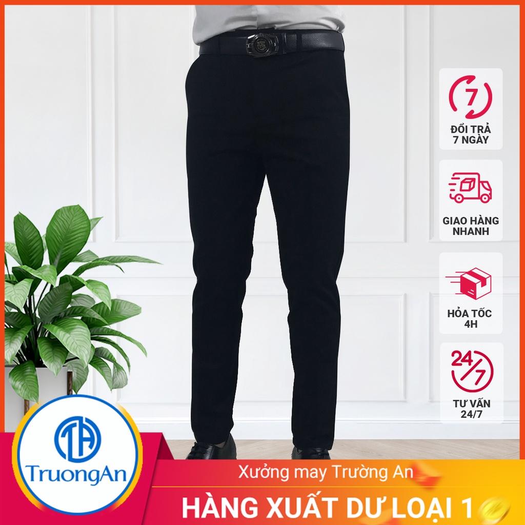 Quần tây cao cấp màu đen phong cách