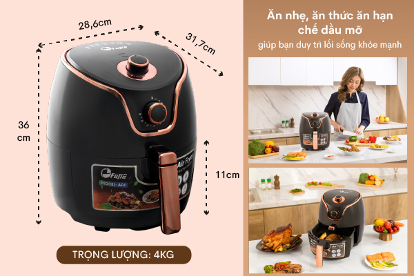 Nồi chiên không dầu FujiE AF4