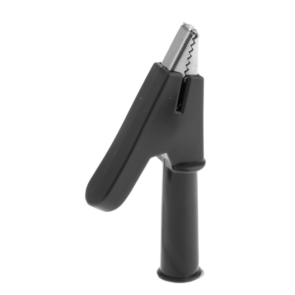 10mm Insulated Electric Alligator Clip Clamp Connector for Test Lead Black
