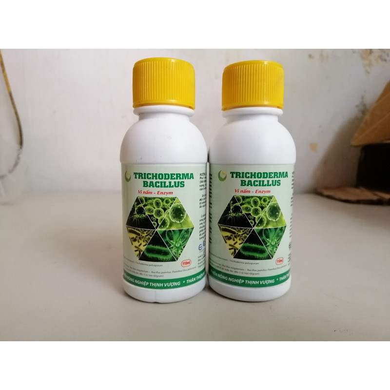 2 LỌ TRICHODERMA BACILLUS ỨC CHẾ NẤM, VI KHUẨN, TUYẾN TRÙNG