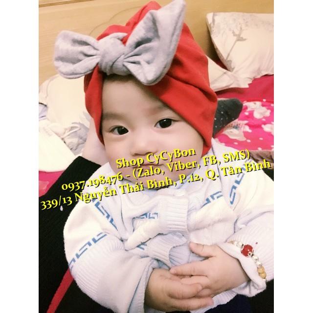 Mũ Nón Turban Cho Bé Gái Màu Đỏ Thun Cotton Bao Co Giãn Có Nhiều Kiểu Và Nhiều Size Kể Cả Size Cho Bé Sơ Sinh