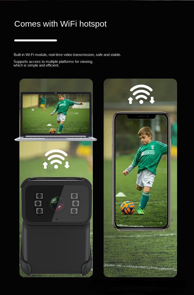 256G 1080P Camera Hành Động Video Nhìn Xuyên Đêm Ống Kính Full HD WIFI Chống Nước Video Thực Thi Pháp Luật Đầu Ghi Định Dạng MP4 ngoài Trời Mini