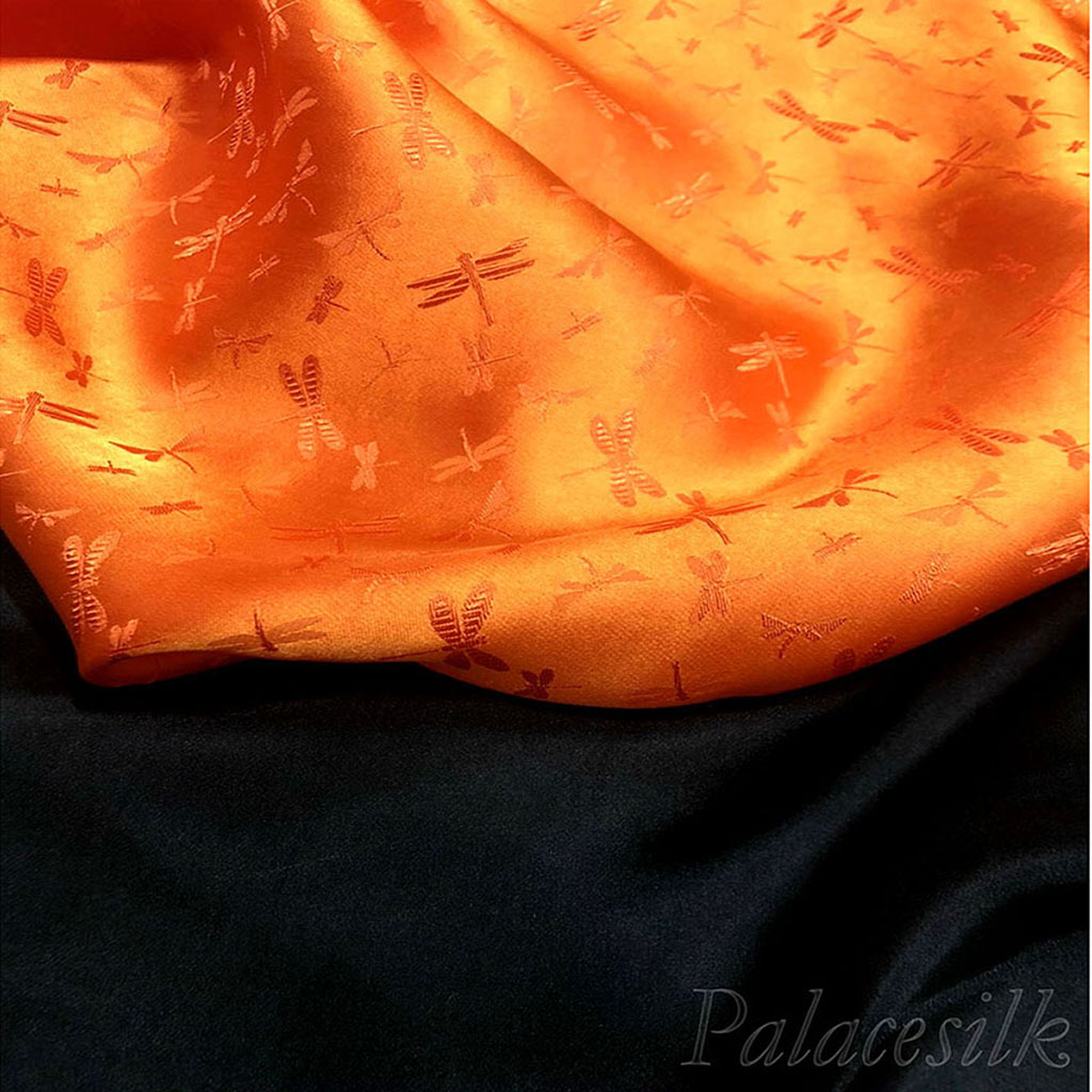 Vải lụa tơ tằm may áo dài CHUỒN CHUỒN, dệt thủ công, 100% sợi tự nhiên