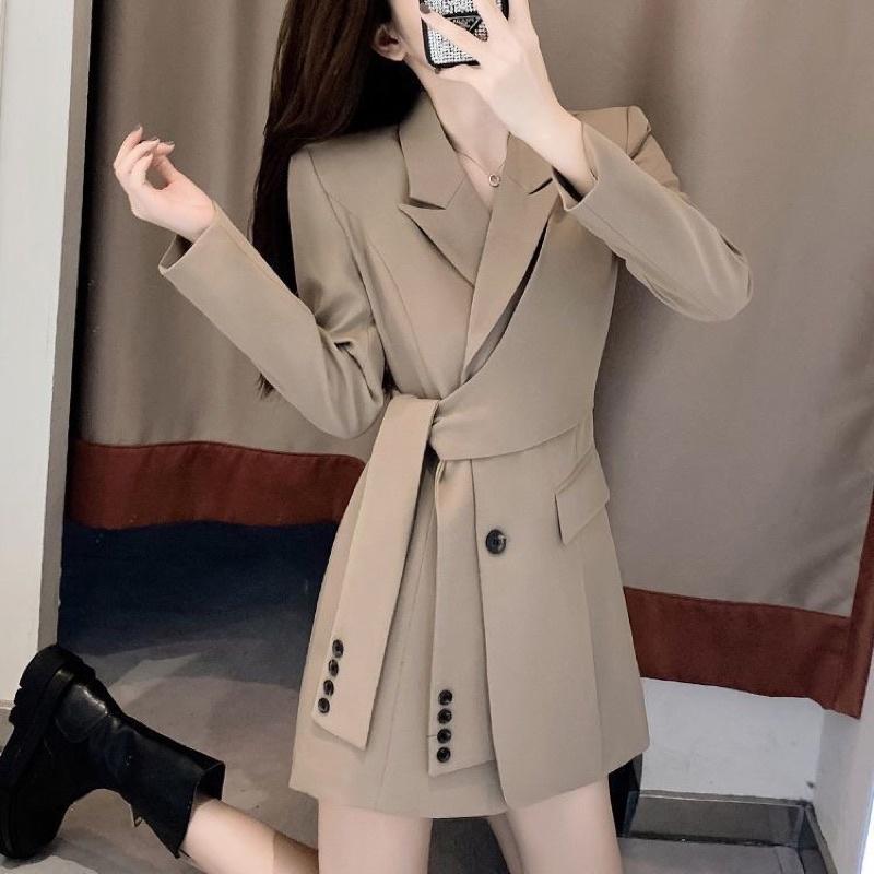 Áo Blazer Nữ Thiết Kế Dáng Dài Phong Cách Hàn Quốc Mẫu Mới Đẹp Mã RB01