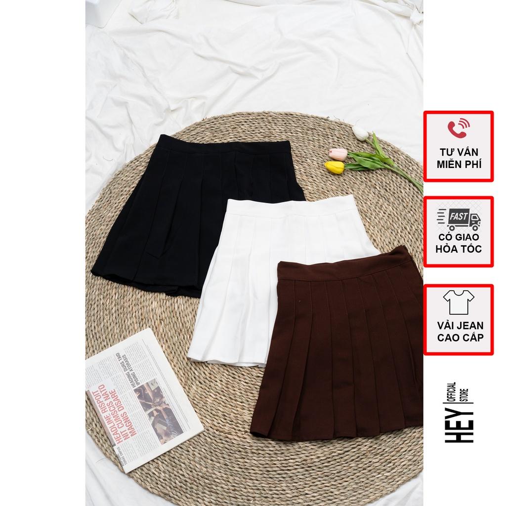 Chân váy xếp ly dáng chữ A xòe ,dáng ngắn đẹp có lót trong đủ 3 màu full size từ S đến L - Mã V16 - HEY OFFICAL