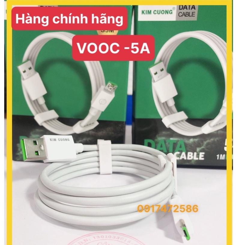 Dây sạc nhanh KIMCUONG VOOC S5M, chân Micro- Hàng chính hãng