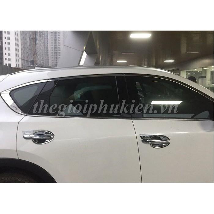 Bộ ốp tay nắm, hõm cửa xe Mazda CX-5, CX5 2016-2017 mạ Crom