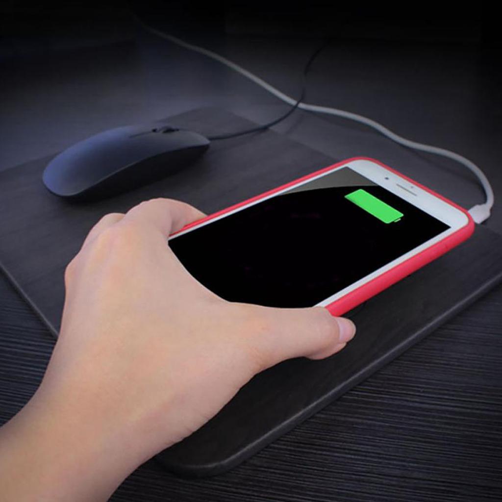 Multi Function Mouse Pad Wireless Charging Organizer for