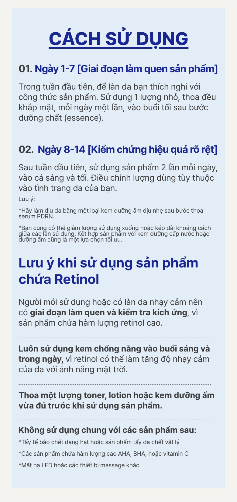 Serum Retinol PDRN tế bào gốc trà xanh cho da căng bóng đàn hồi 25ml
