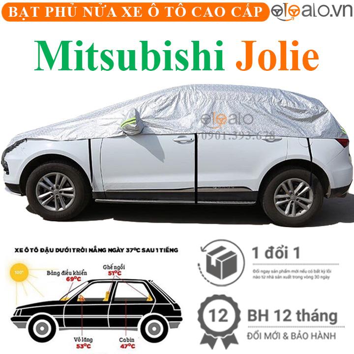 Bạt phủ nửa nóc xe Mitsubishi Jolie vải dù 3 lớp