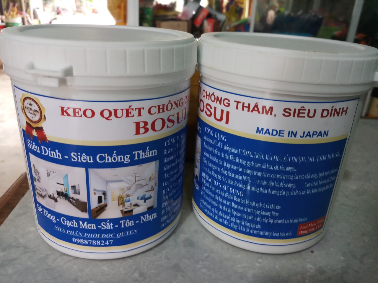 Keo quét chống thấm tường, Bịt kín mọi KHE NỨT , TRẦN, MÁI NHÀ , SÂN THƯỢNG, NHÀ VỆ SINH, MÁNG SÓI, đa năng thông minh . Tặng kèm chổi quét sơn và 2,5m vuông vải