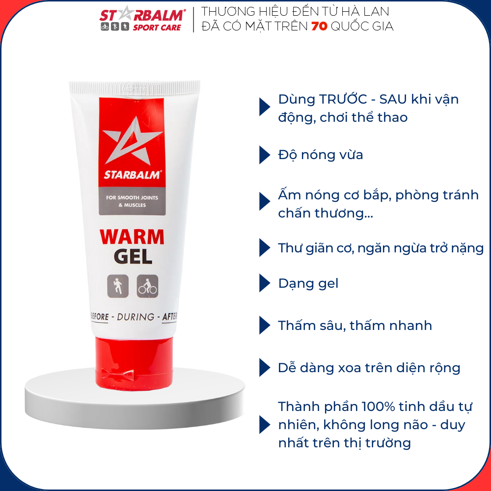 Gel làm nóng cơ STARBALM - Hà Lan 100ml