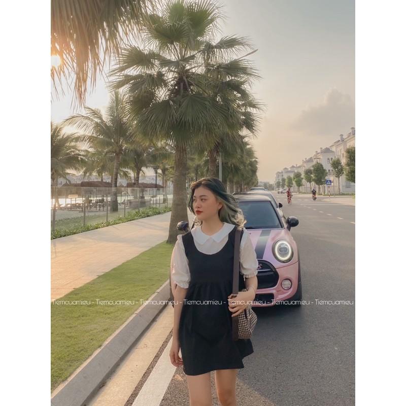 VÁY PHỐI CỔ BẺ