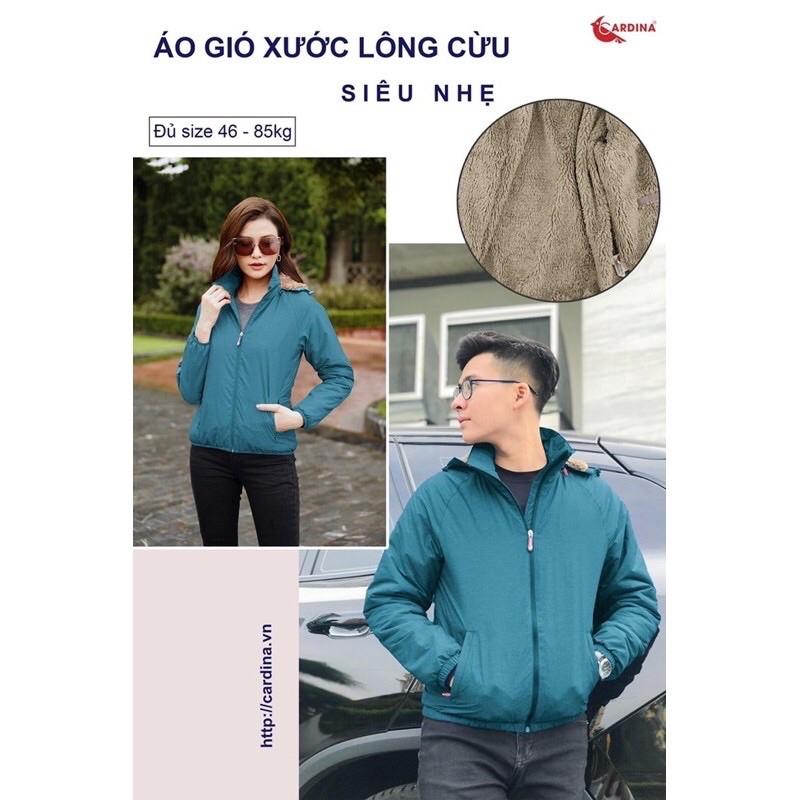 Áo Khoác Nam Áo Gió Nữ 2 Lớp Lót Lông Cừu siêu Nhẹ, Siêu Ấm