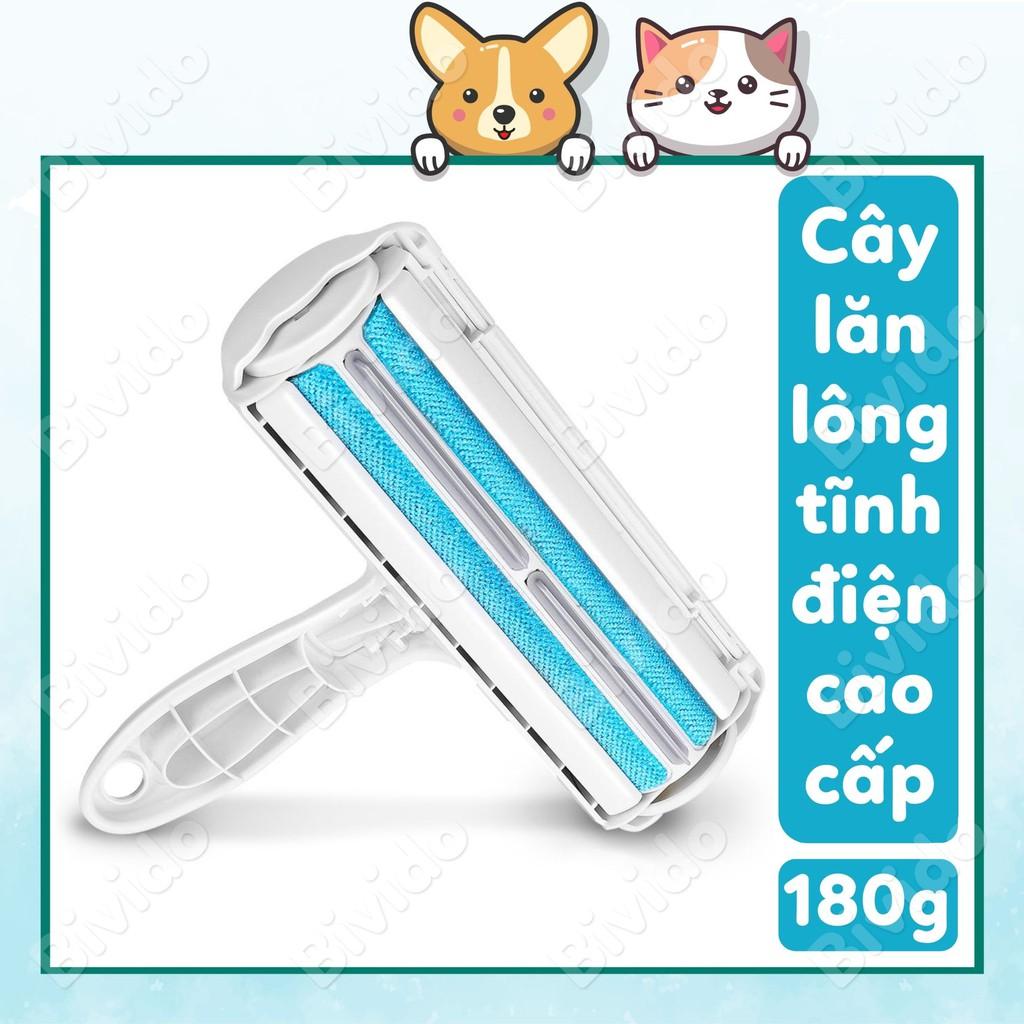 Cây lăn lông thú cưng chó mèo tĩnh điện cao cấp sạch sẽ, dễ vệ sinh - Bivido Pet Shop