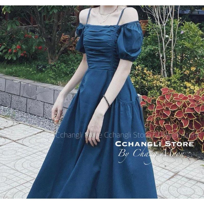 ĐẦM NỮ NHÚN TRƯỚC NGỰC MẶC 2 KIỂU