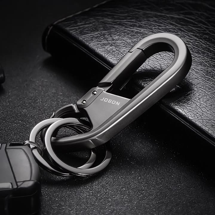 Móc khóa xe máy ô tô xe hơi Jobon có chốt móc đĩa quần, nước sơn cao cấp, thép inox không gỉ JB-193