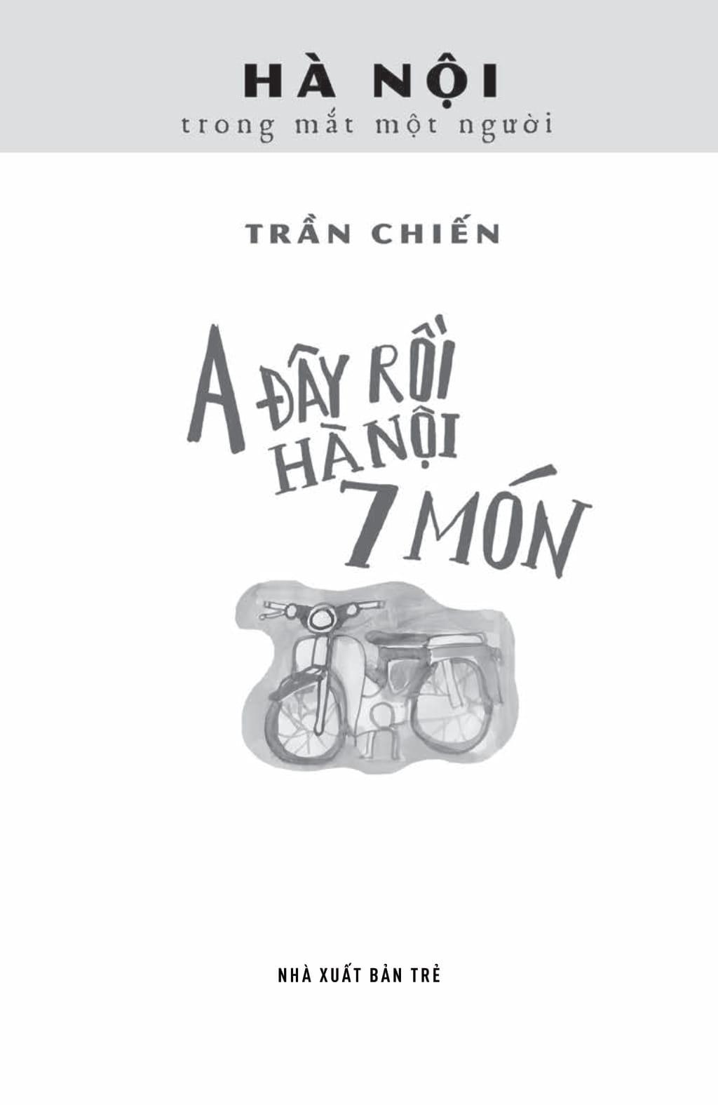 Sách A Đây Rồi Hà Nội 7 Món (Tản Văn)