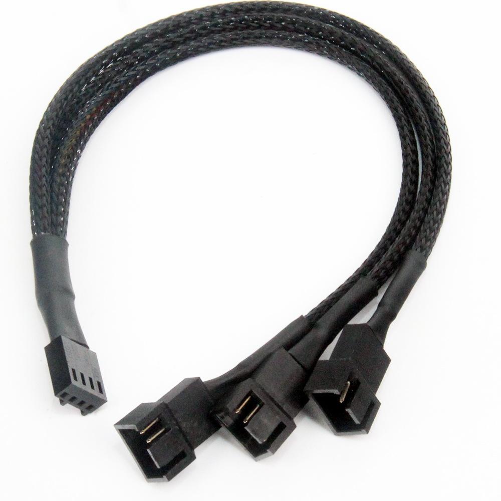 4 Pin Y Cáp Chia 4 Pin PWM Nữ Đến 3/4 Pin Bo Mạch Chủ Quạt CPU Vỏ PC Quạt Nối Dài cáp Quạt Làm Mát Phụ Kiện
