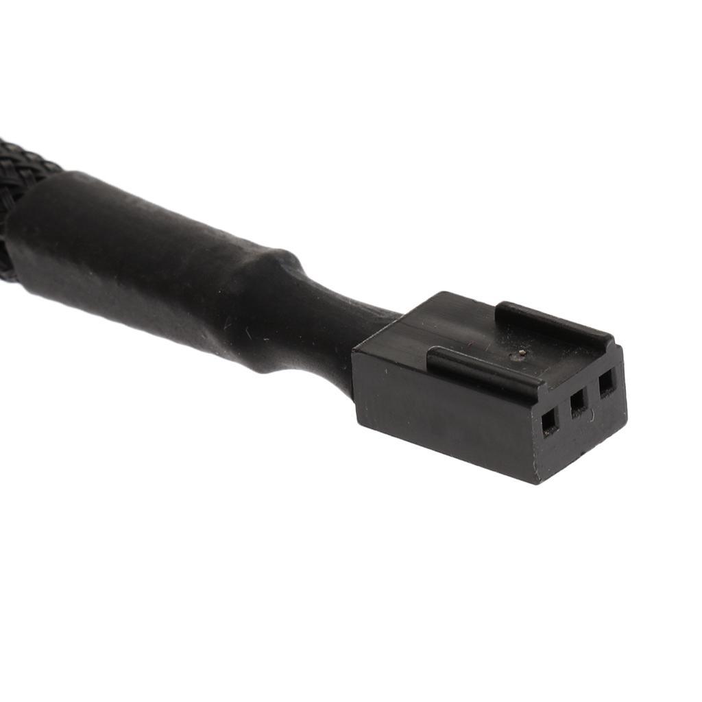 Computer Case CPU 4 PIN Fan PWM Extension Power Cables 2 Way Splitter 250mm