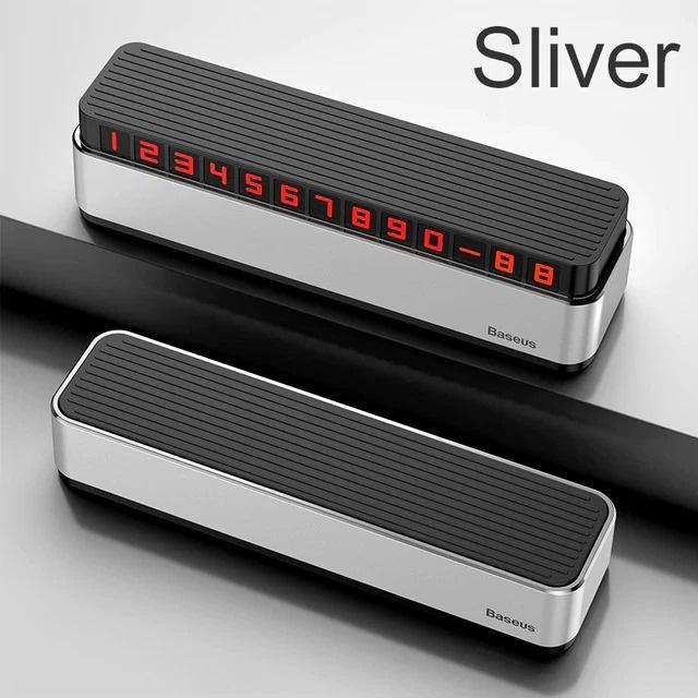Bảng số dạ quang Baseus Moonlight Box Series Temporary Parking Number Plate dùng cho xe hơi (Nam châm, hợp kim nhôm ) ( Hàng Chính Hãng)