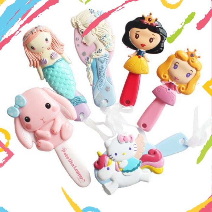 LƯỢC CHẢI TÓC DISNEY CÔNG CHÚA CHO BÉ (Hình Elsa /Hello Kitty/Thỏ Hồng/Thỏ TRắng)