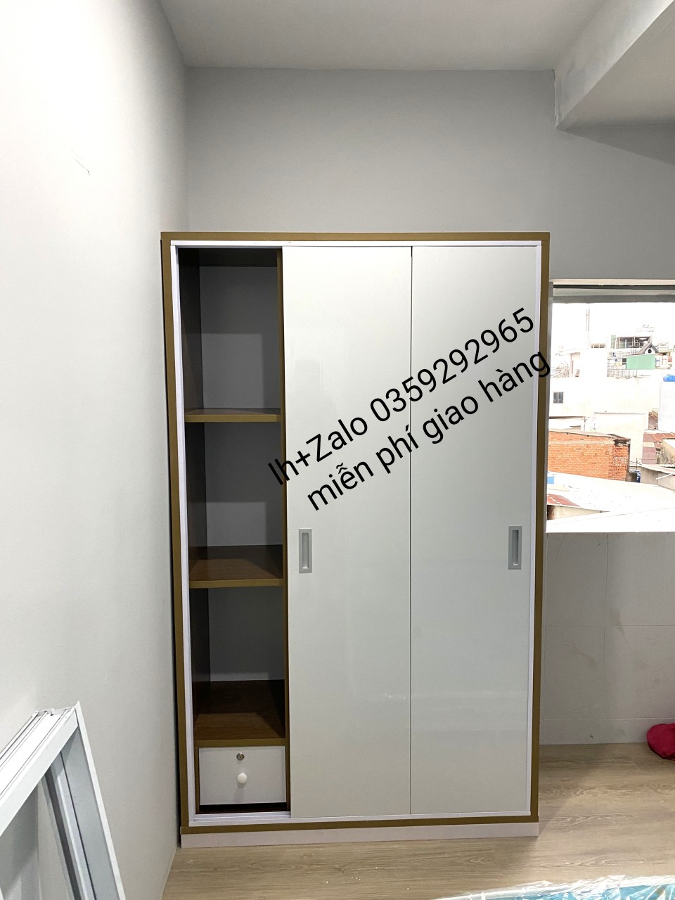 Tủ nhựa đài Loan 3 cánh cửa lùa