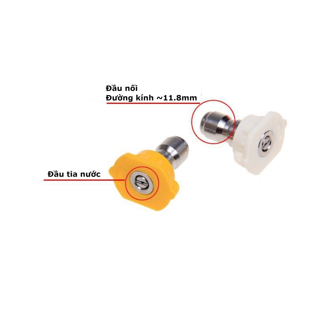 Súng rửa xe áp lực cao kèm đầu béc 0-15-25-40 độ gắn máy xịt rửa xe áp lực cao - Ren 14mm hoặc 22mm