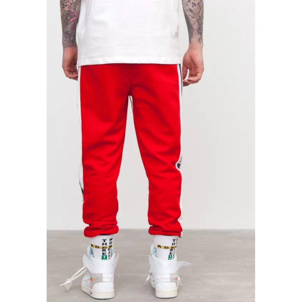 Quần jogger đỏ sọc ulzzang - ẢNH THẬT
