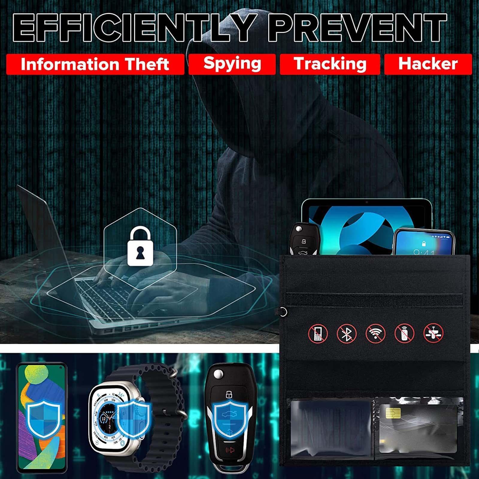 Signal Blocking Bag Polyester for Signal Blocking Car Key Privacy Protection