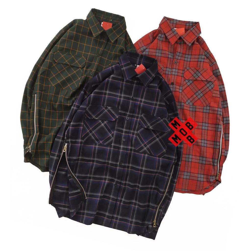 Áo flannel form rộng ullzang cực chất