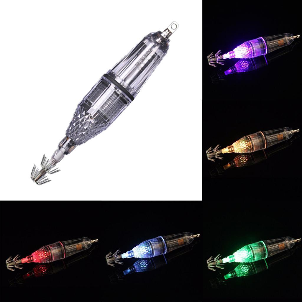 3 Pieces Luminous Octopus Squid Jig Hook 12cm Saltwater Fishing Lure Bait