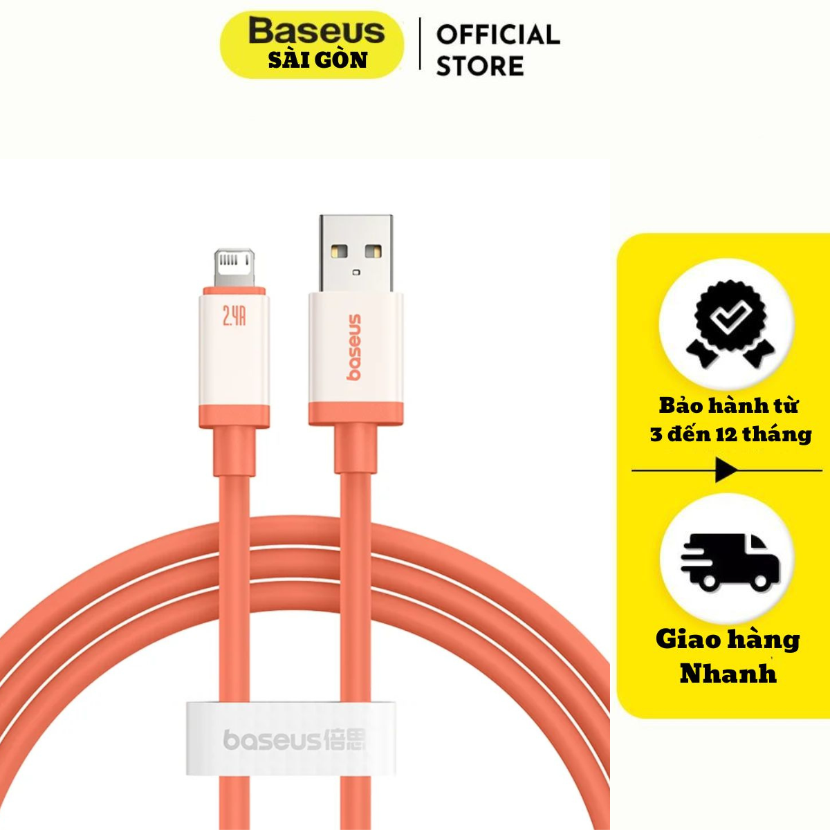 Cáp sạc nhanh Baseus 0℃ Series Fast Charging Data Cable Usb A to iP 2.4A hoặc Type C to iP 20W- hàng chính hãng